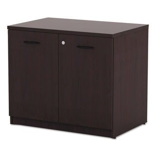 Alera Valencia Series Storage Cabinet, 34.13w x 22.78d x 29.5h, Mahogany - 