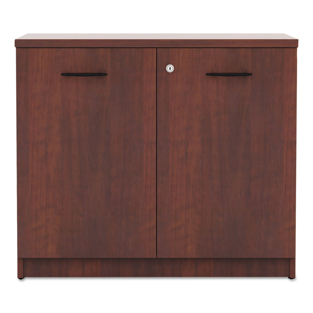 Alera Valencia Series Storage Cabinet, 34.13w x 22.78d x 29h, Medium Cherry - 