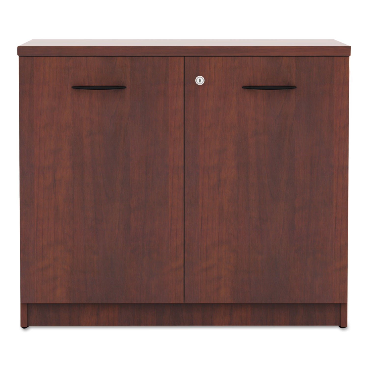 Alera Valencia Series Storage Cabinet, 34.13w x 22.78d x 29h, Medium Cherry - 
