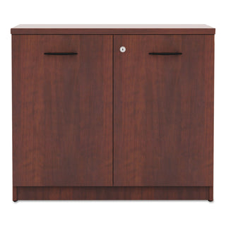 Alera Valencia Series Storage Cabinet, 34.13w x 22.78d x 29h, Medium Cherry - 
