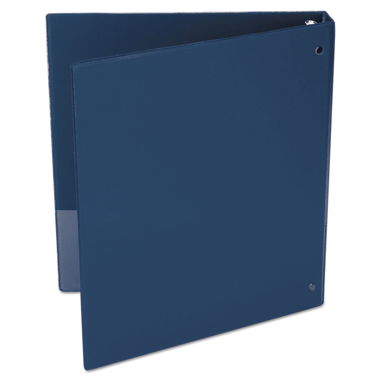 Economy Non-View Round Ring Binder, 3 Rings, 1" Capacity, 11 x 8.5, Royal Blue - 