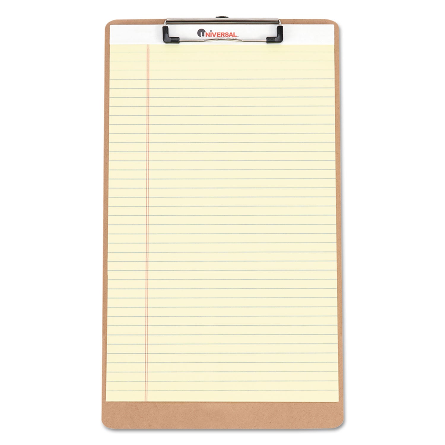 Hardboard Clipboard with Low-Profile Clip, 0.5" Clip Capacity, Holds 8.5 x 14 Sheets, Brown, 3/Pack - 