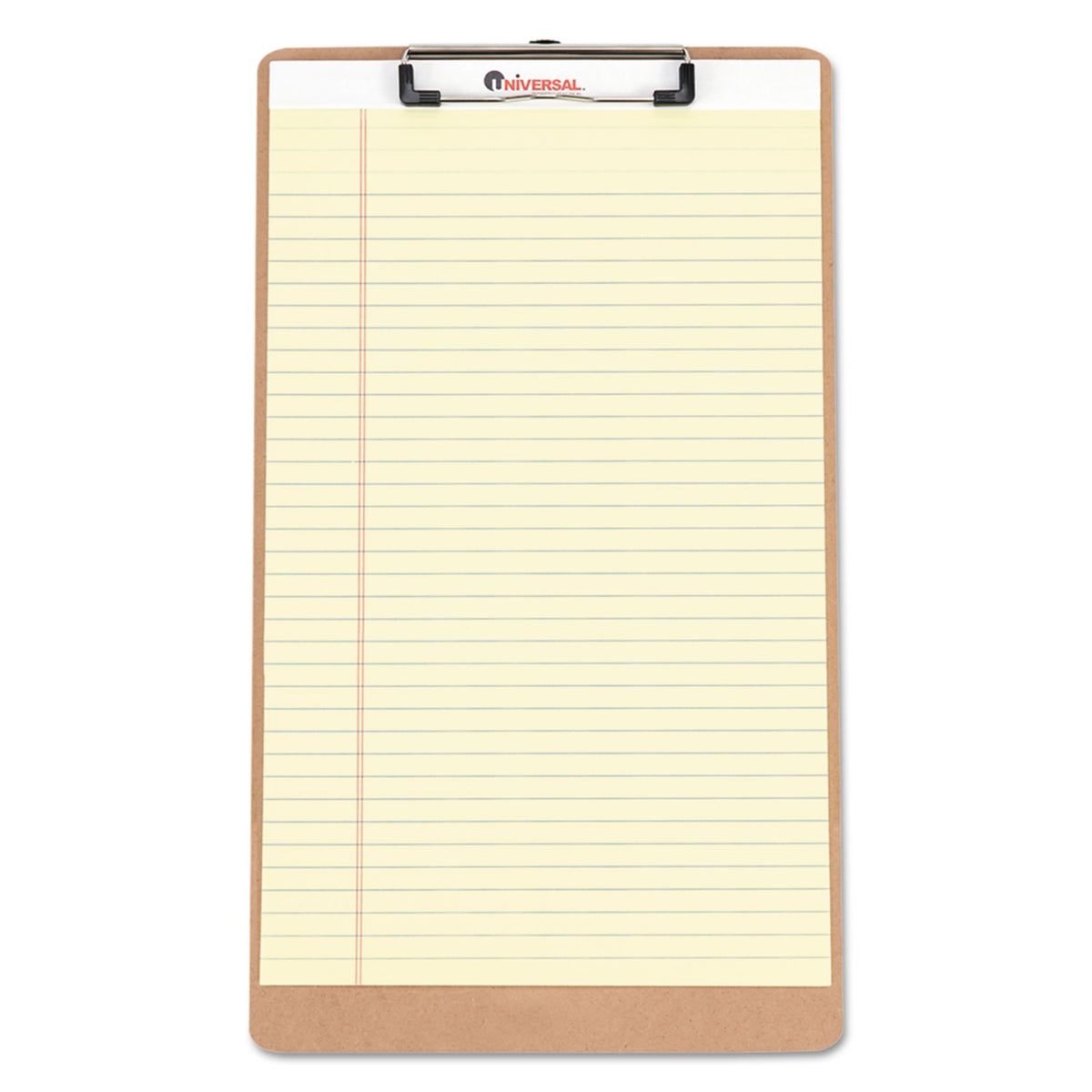 Hardboard Clipboard with Low-Profile Clip, 0.5" Clip Capacity, Holds 8.5 x 14 Sheets, Brown, 3/Pack