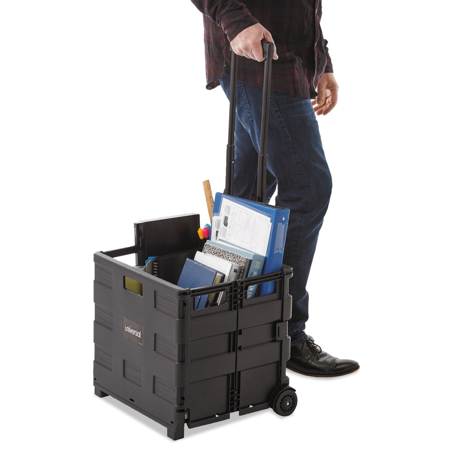 collapsible-mobile-storage-crate-plastic-1825-x-15-x-1825-to-3937-black_unv14110 - 7