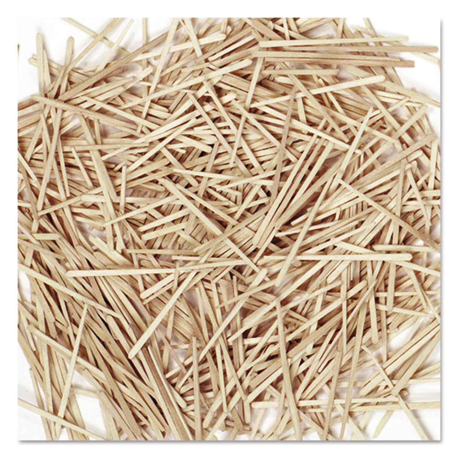 Flat Wood Toothpicks, Natural, 2,500/Pack - 