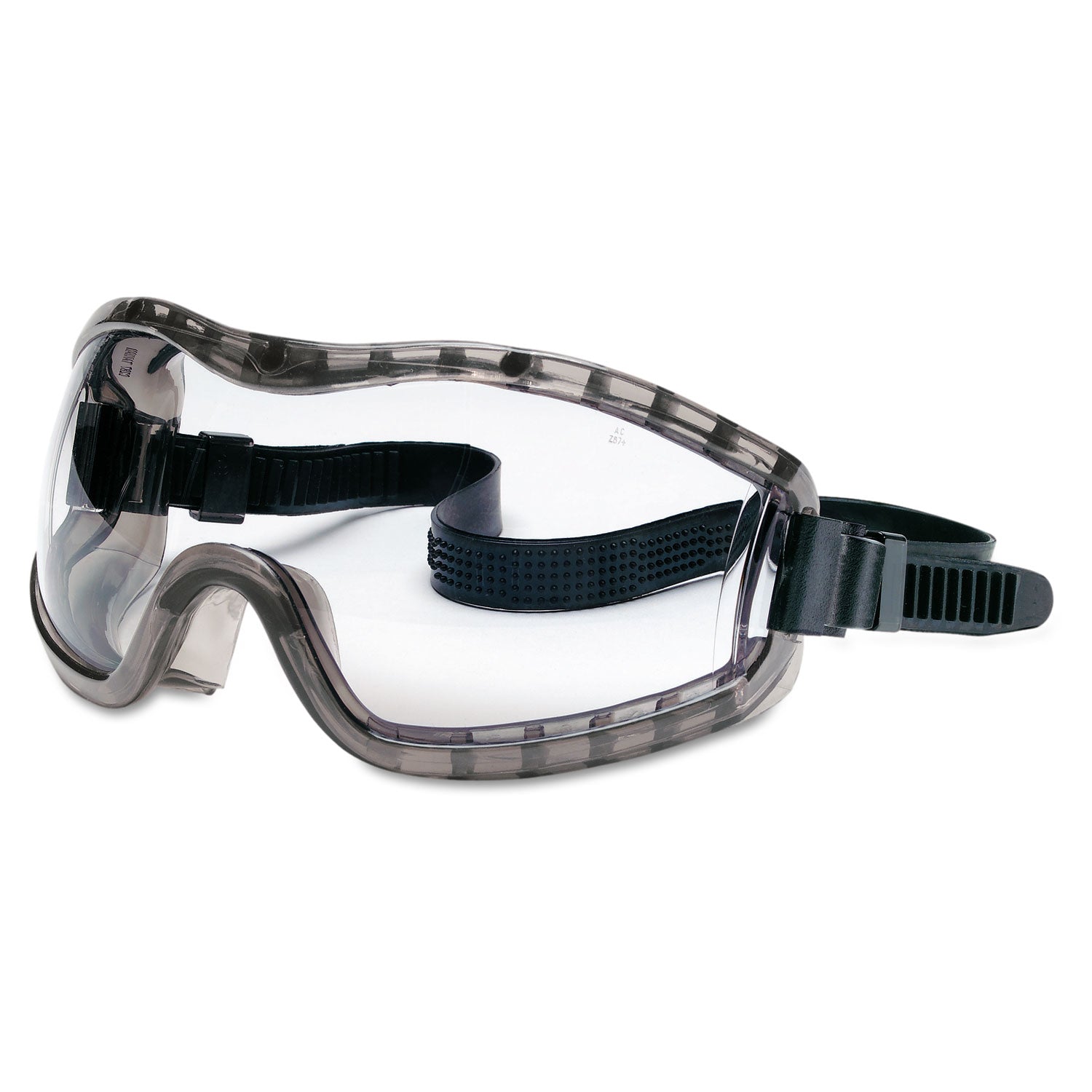Stryker Safety Goggles, Chemical Protection, Black Frame - 