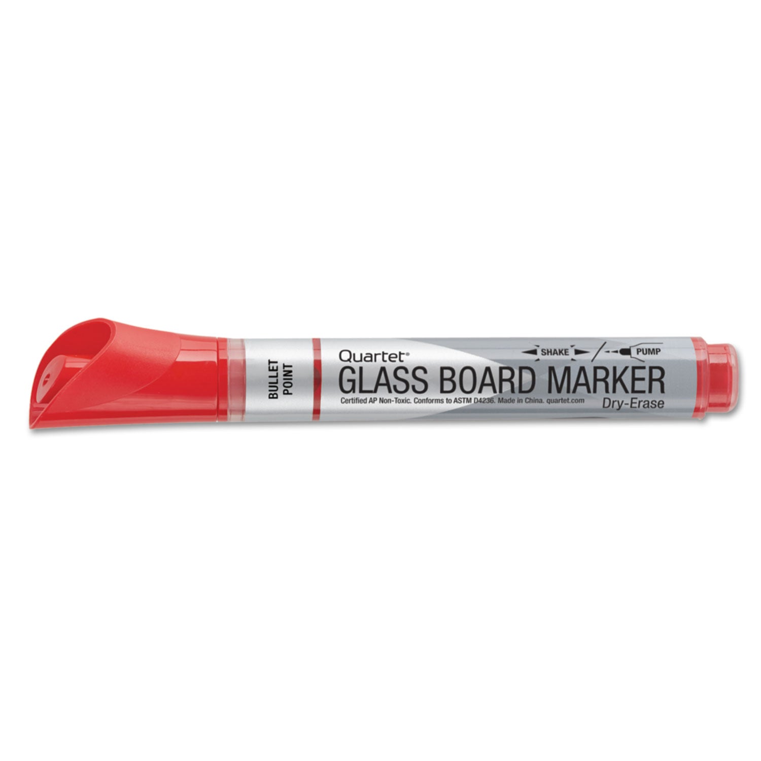 Premium Glass Board Dry Erase Marker, Broad Bullet Tip, Assorted Colors, 4/Pack