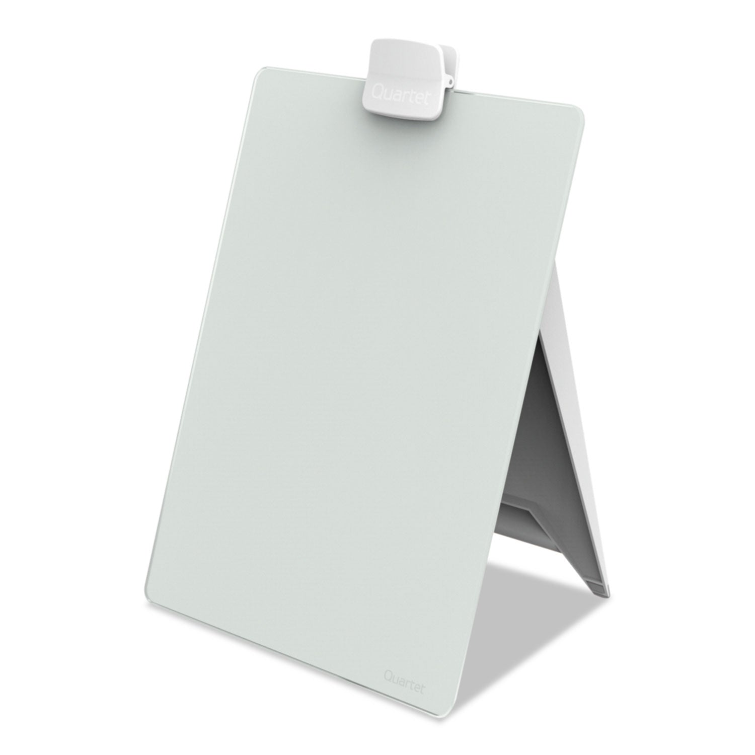 Glass Dry Erase Desktop Easel, 9 x 11, White Surface