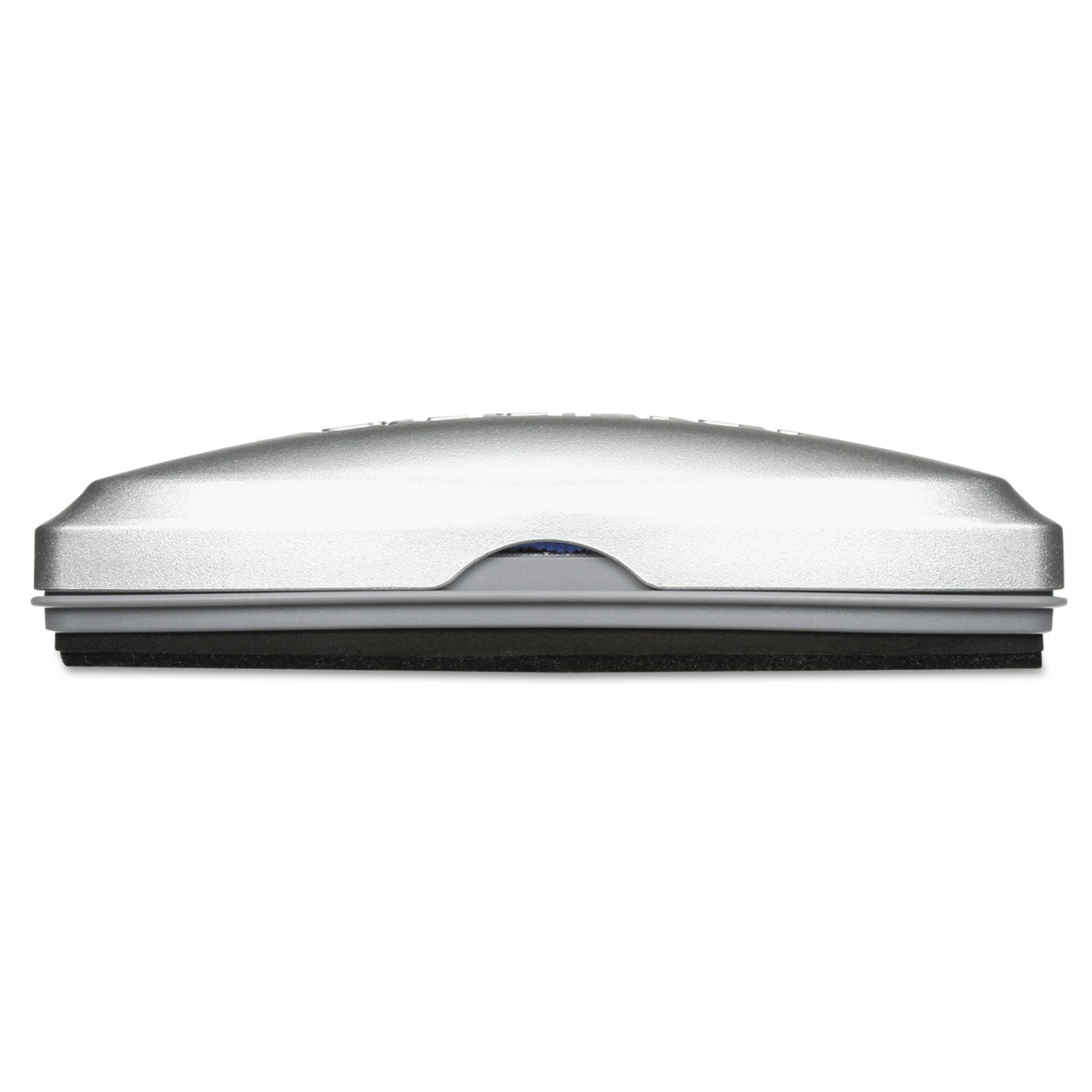 Quartet Premium Glass Board Eraser - 2" Width x 6.50" Length - Used as Ink Remover, Residue Remover - Magnetic, Durable, Easy-grip Handle - Silver - Felt, MicroFiber - 1Each