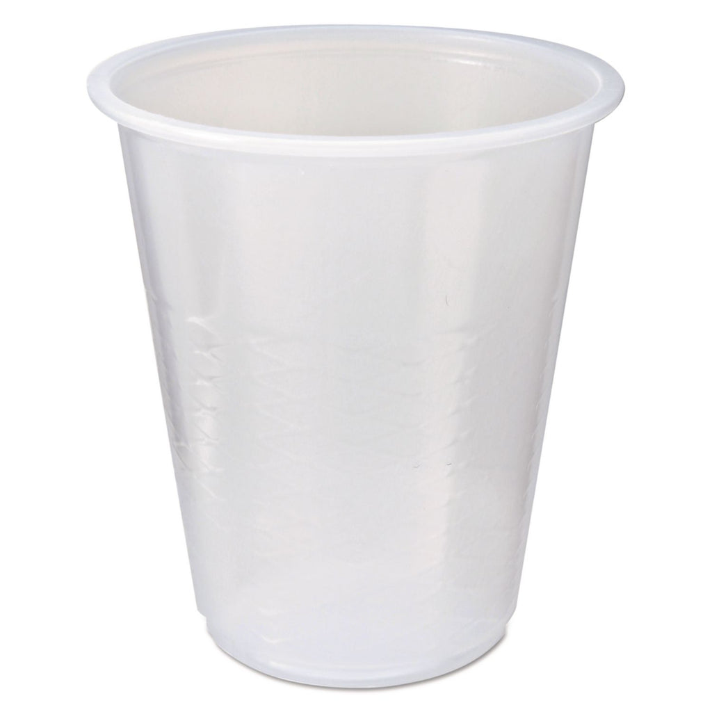 RK Crisscross Cold Drink Cups, 3 oz, Clear, 100 Bag, 25 Bags/Carton
