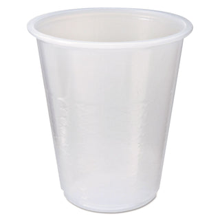 RK Crisscross Cold Drink Cups, 3 oz, Clear, 100 Bag, 25 Bags/Carton