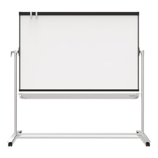 Prestige 2 Mobile Presentation Easel, 6 ft x 4 ft, Silver/Graphite - 