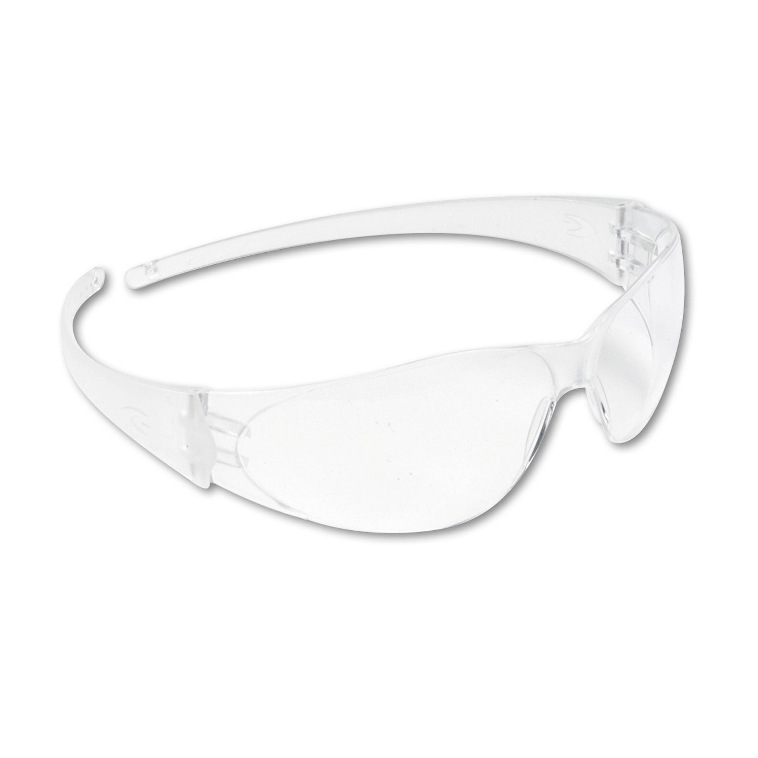 Checkmate Wraparound Safety Glasses, CLR Polycarbonate Frame, Coated Clear Lens - 