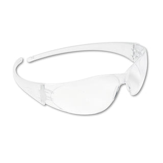 Checkmate Wraparound Safety Glasses, CLR Polycarbonate Frame, Coated Clear Lens - 