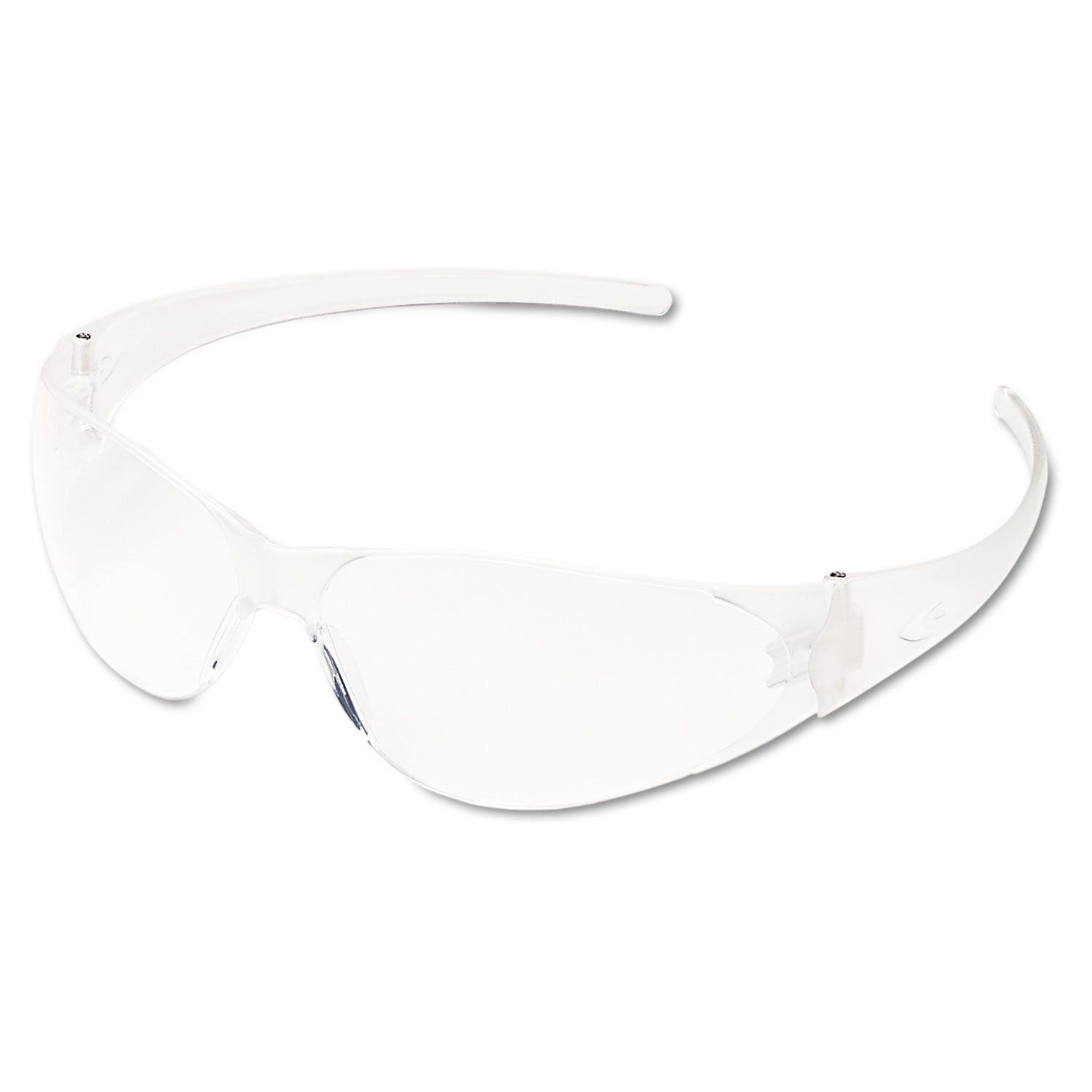 Checkmate Wraparound Safety Glasses, CLR Polycarbonate Frame, Coated Clear Lens - 