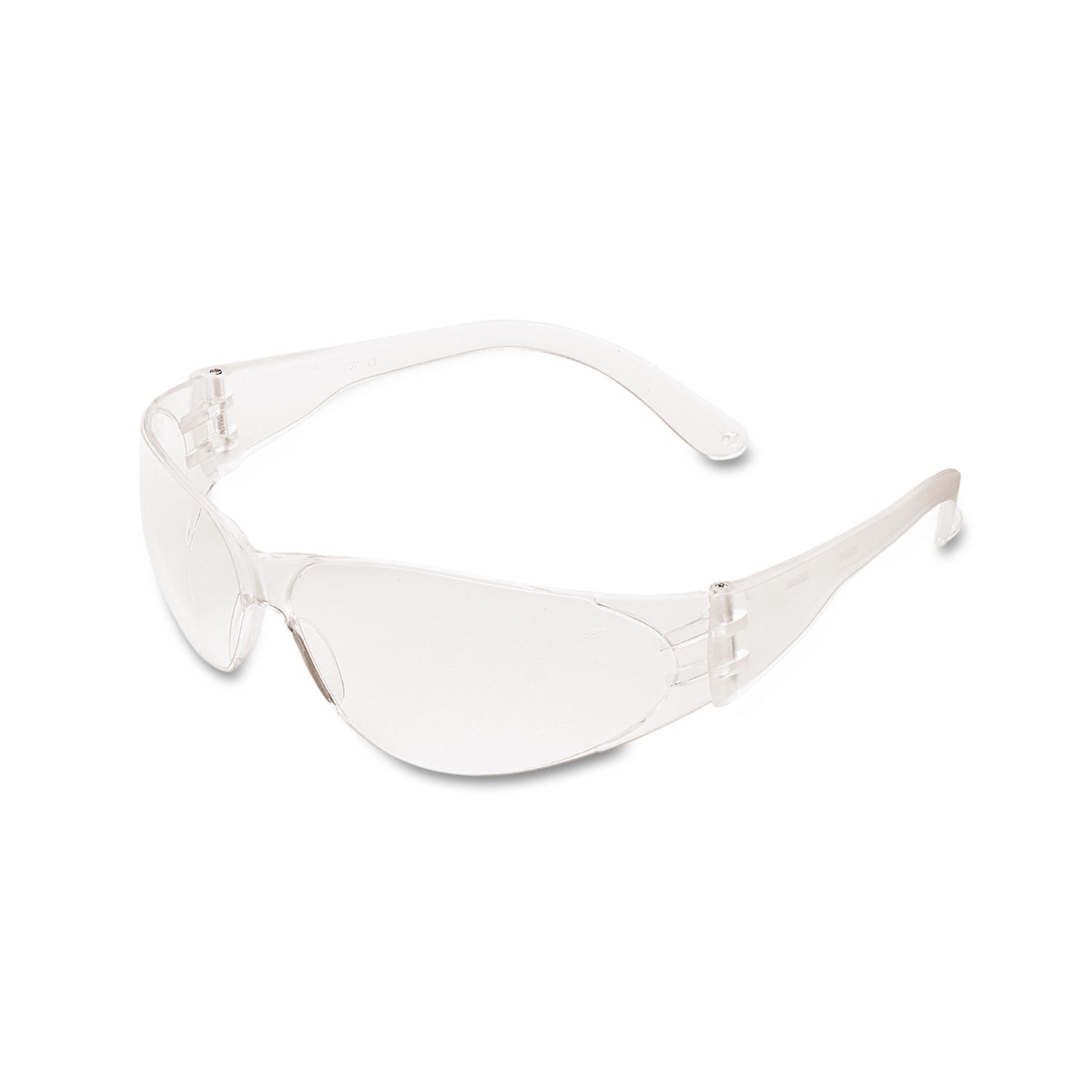 Checklite Scratch-Resistant Safety Glasses, Clear Lens, 12/Box - 