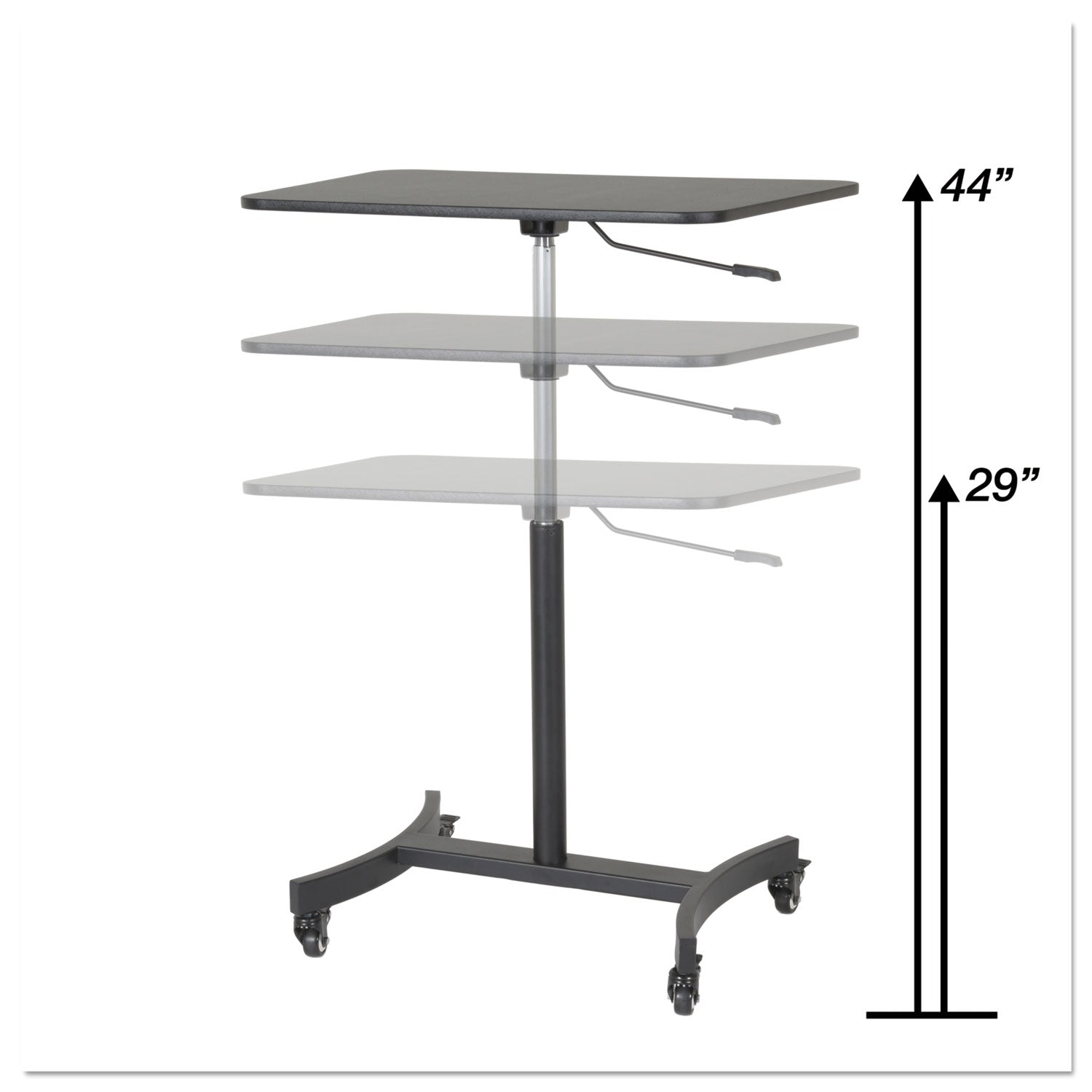 dc500-high-rise-collection-mobile-adjustable-standing-desk-3075-x-22-x-29-to-44-black_vctdc500 - 4