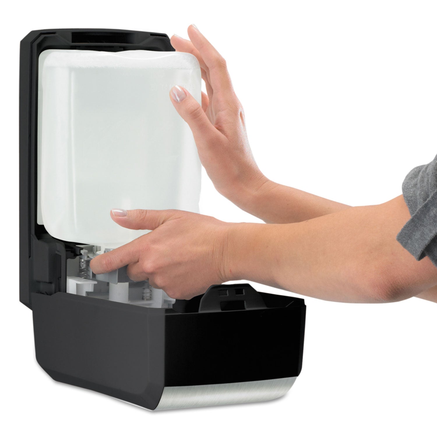 Gojo Push-Style FMX-20 Foam Soap Dispenser - Manual - 2.11 quart Capacity - Wall Mountable, Durable, Rugged - 1Each - 7
