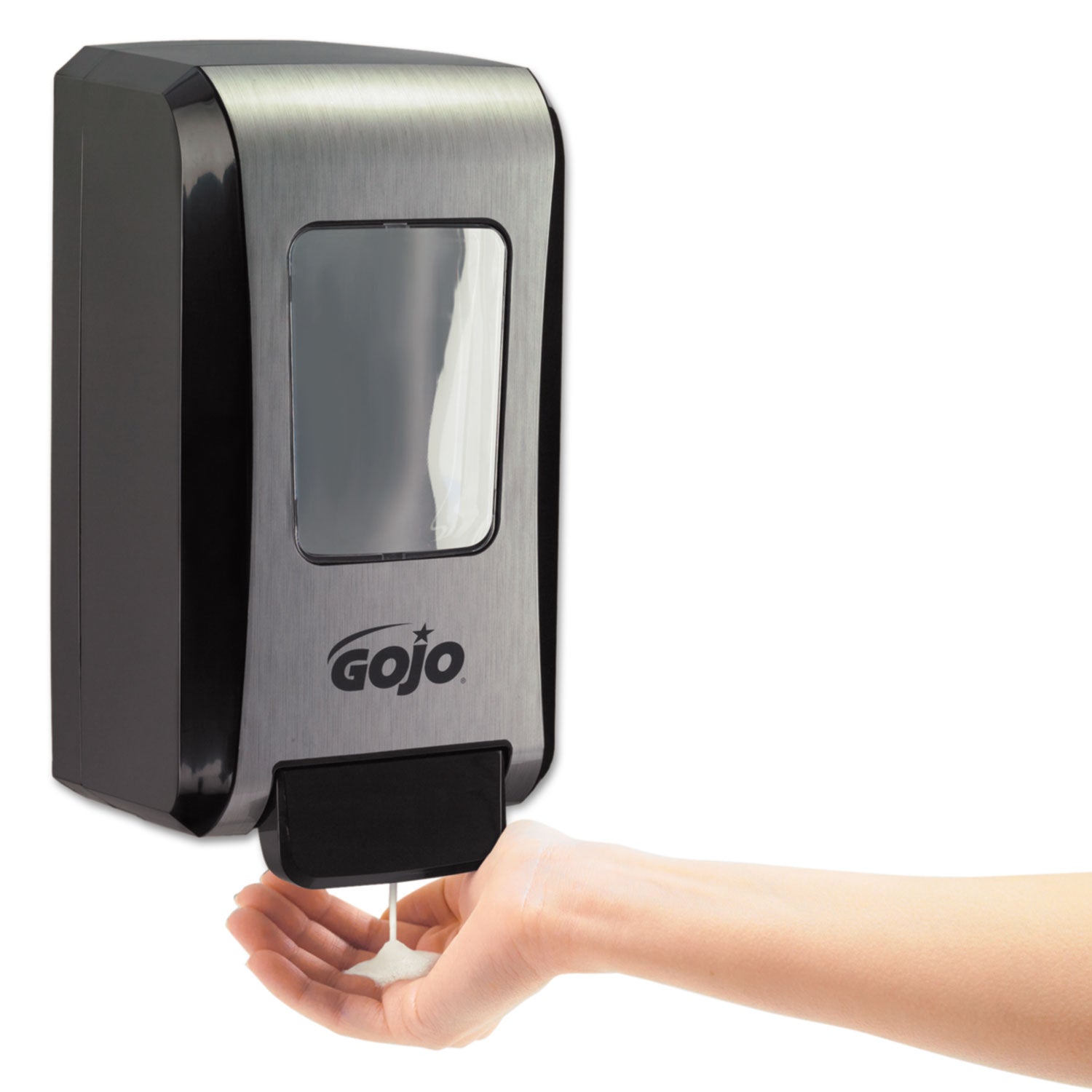 Gojo Push-Style FMX-20 Foam Soap Dispenser - Manual - 2.11 quart Capacity - Wall Mountable, Durable, Rugged - 1Each - 8