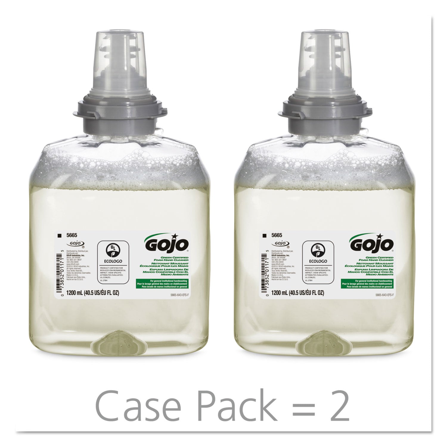 tfx-green-certified-foam-hand-cleaner-refill-unscented-1200-ml-2-carton_goj566502ct - 3