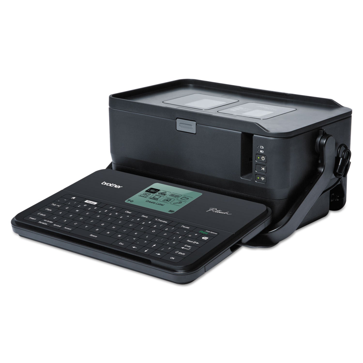 Brother P-touch PTD800W Desktop Thermal Transfer Printer - Label Print - USB - Wireless LAN - 3