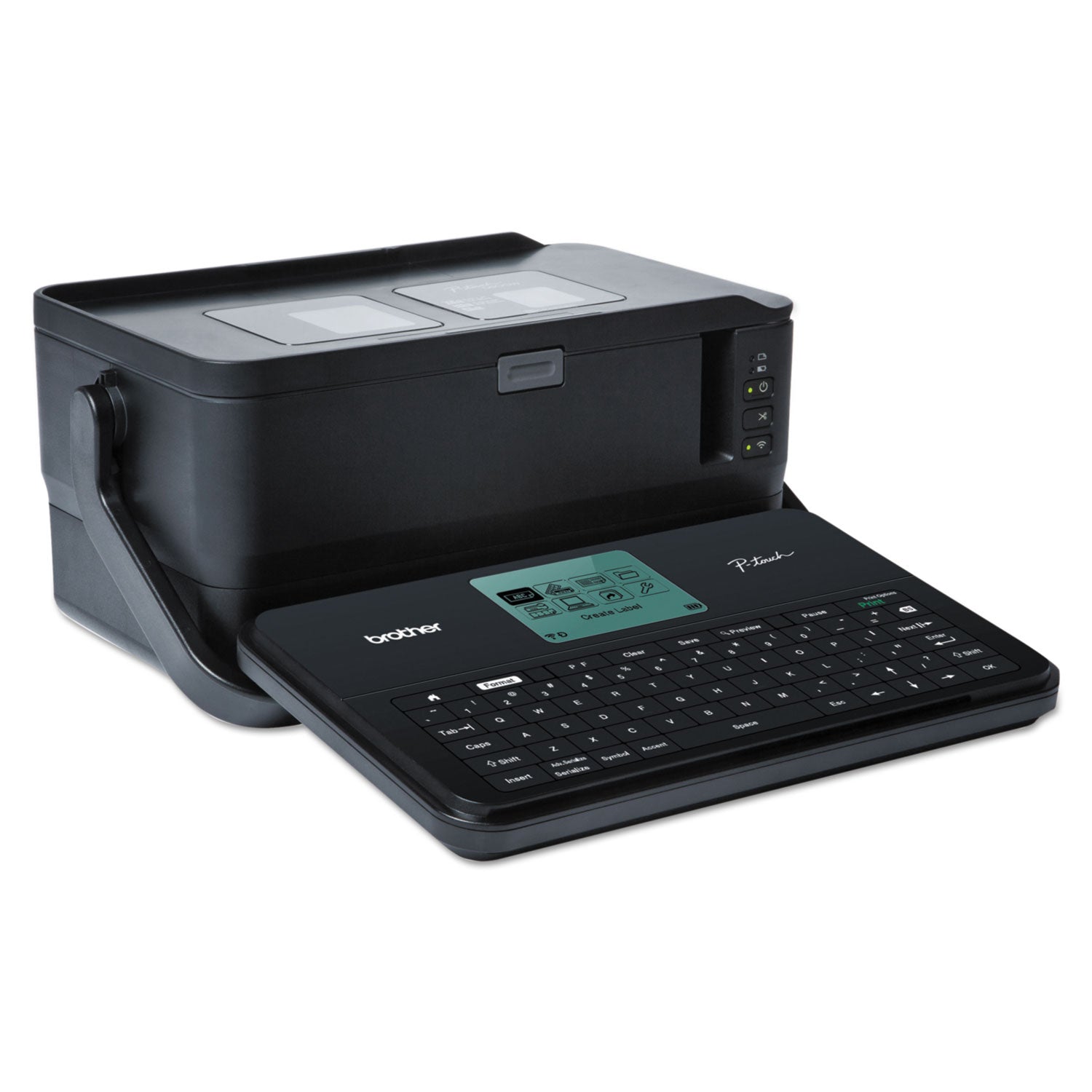 Brother P-touch PTD800W Desktop Thermal Transfer Printer - Label Print - USB - Wireless LAN - 2