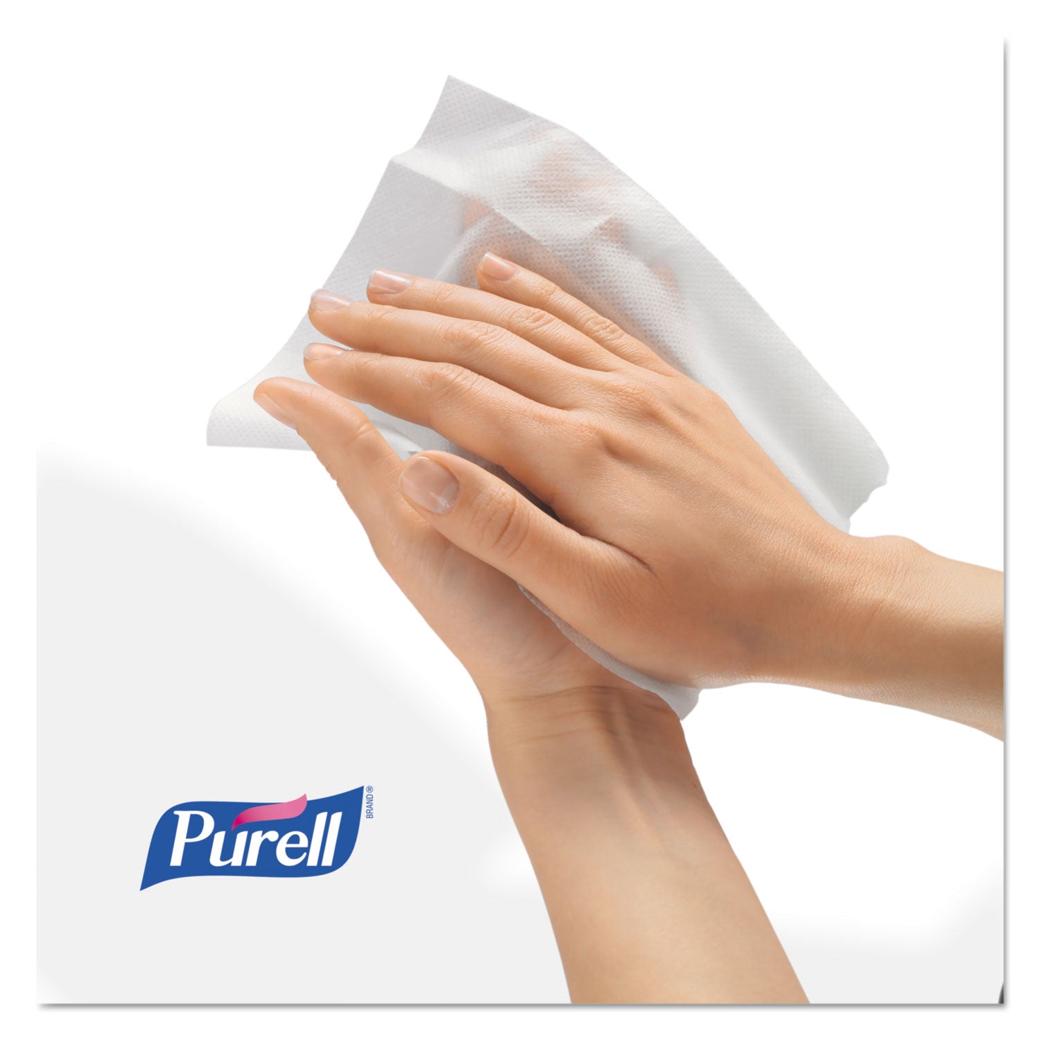 Sanitizing Hand Wipes, Individually Wrapped, 5 x 7, Unscented, White, 100/Box - 