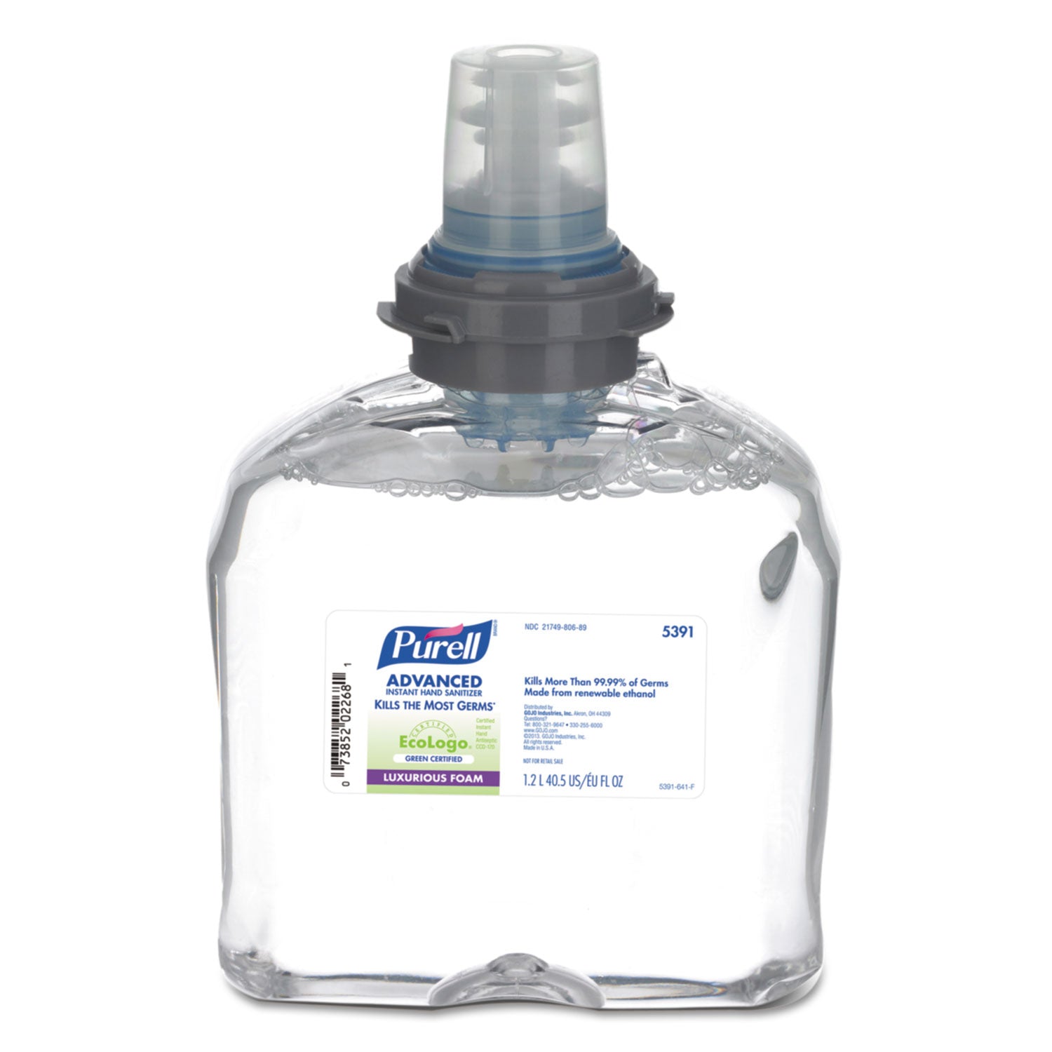 advanced-hand-sanitizer-green-certified-tfx-refill-foam-1200-ml-fragrance-free-2-carton_goj539102ct - 1