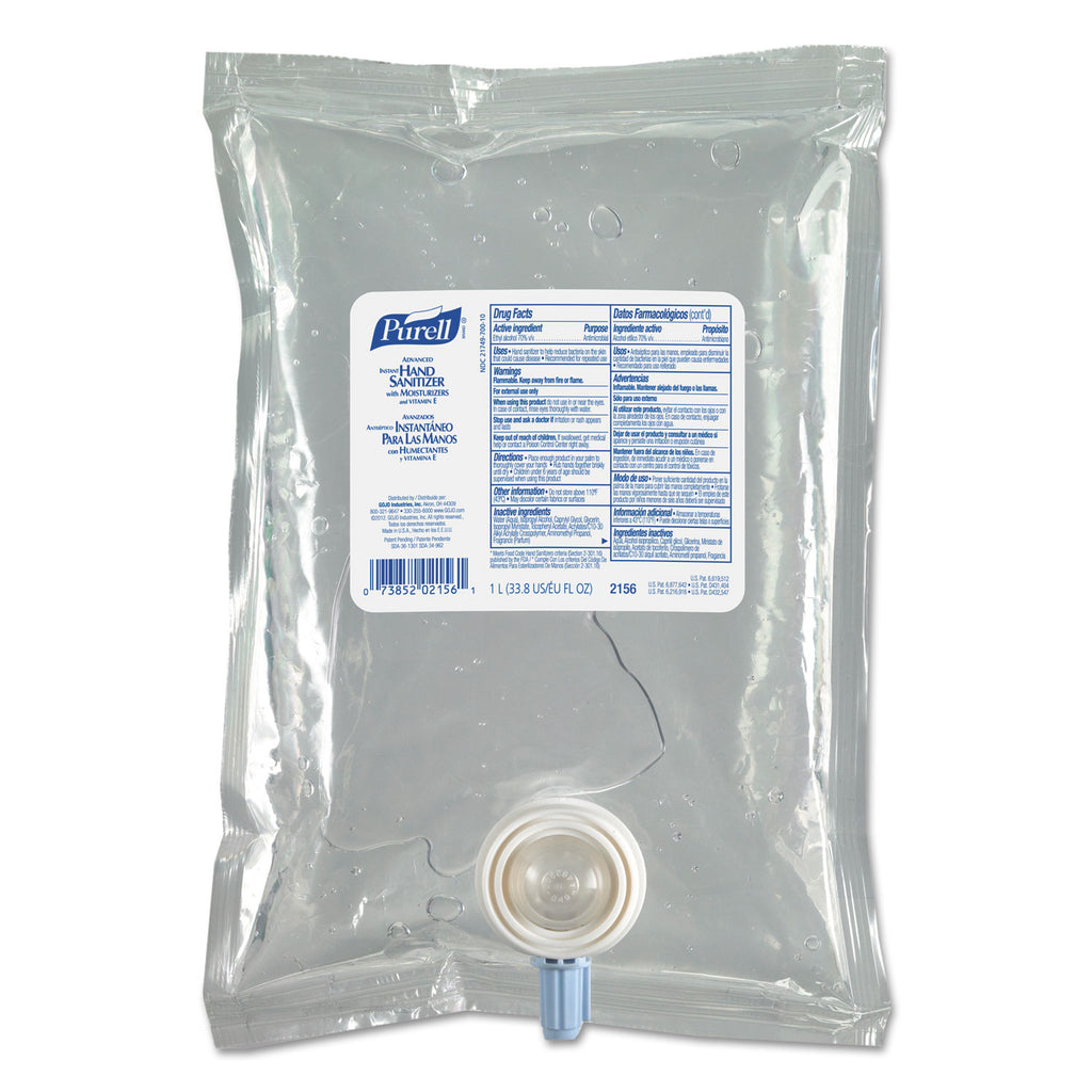 Advanced Hand Sanitizer NXT Refill, Gel, 1,000 mL, Unscented - 
