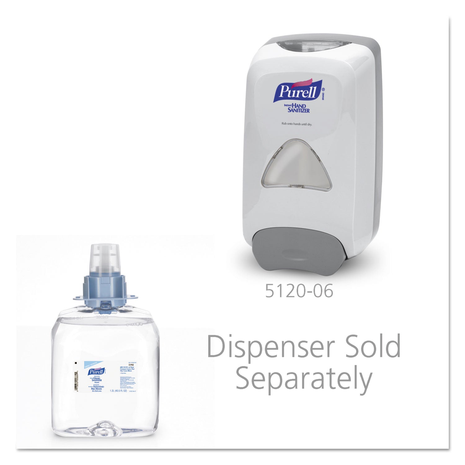 Advanced Hand Sanitizer Foam, For CS4 and FMX-12 Dispensers, 1,200 mL Refill, Unscented