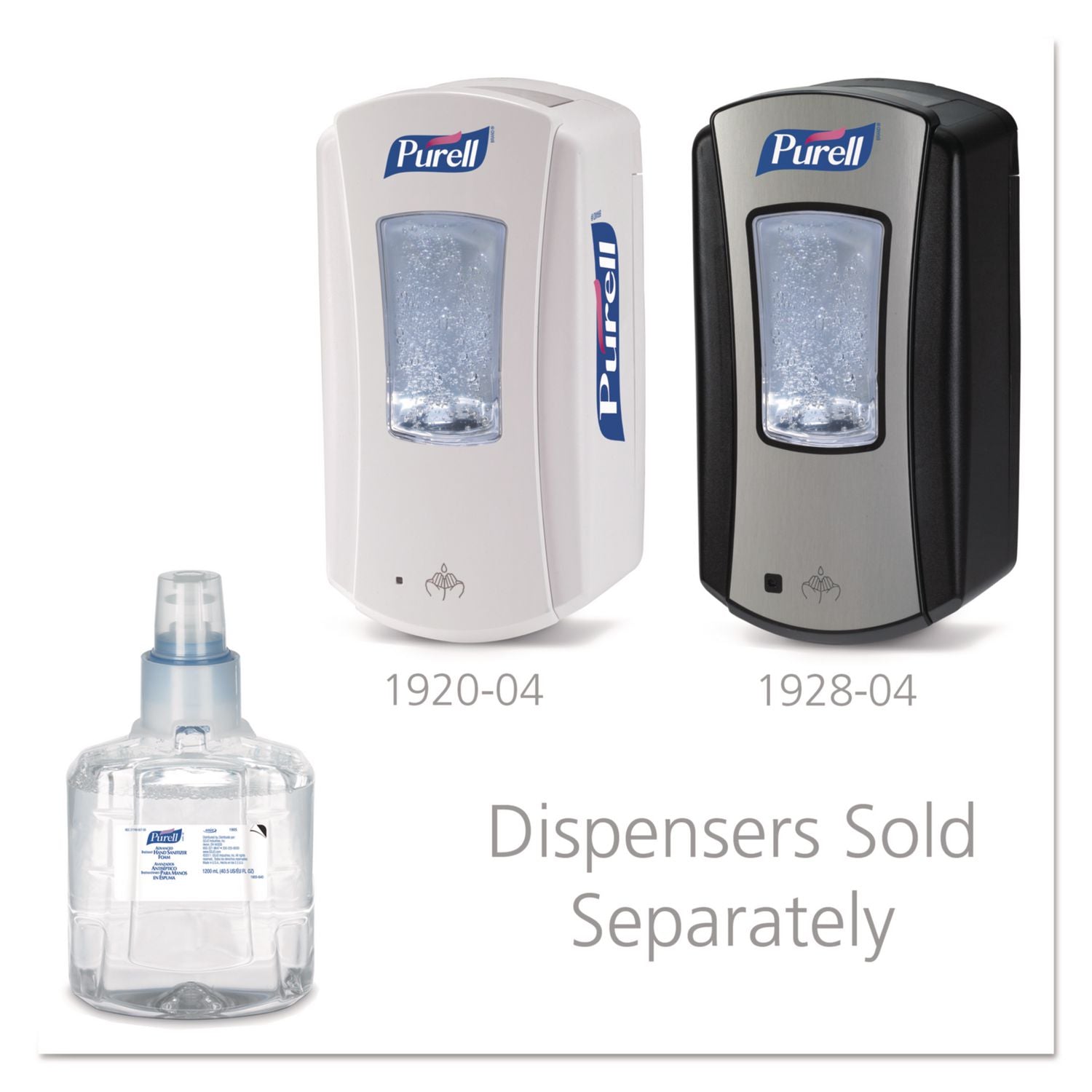 Advanced Hand Sanitizer Foam, For LTX-12 Dispensers, 1,200 mL Refill, Fragrance-Free