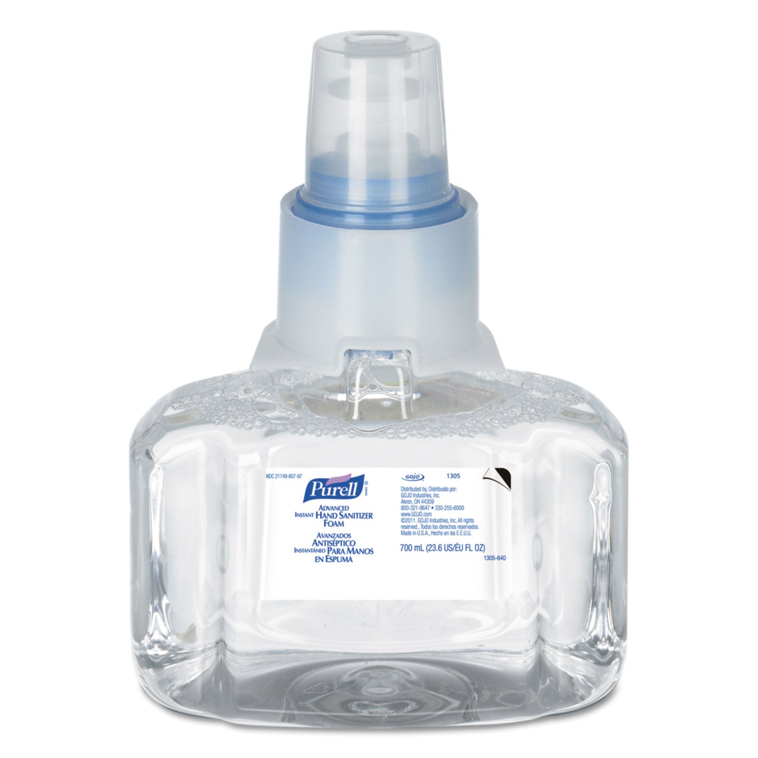 Advanced Hand Sanitizer Foam, For LTX-7 Dispensers, 700 mL Refill, Fragrance-Free - 