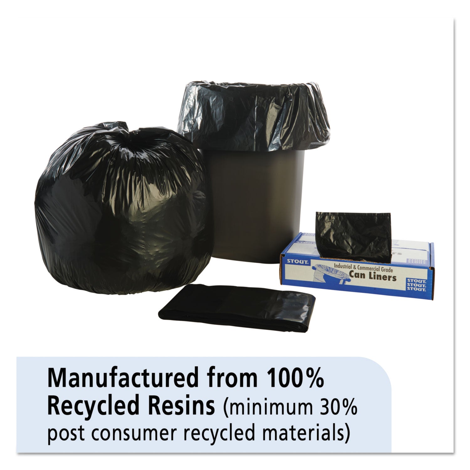 total-recycled-content-plastic-trash-bags-33-gal-13-mil-33-x-40-brown-black-100-carton_stot3340b13 - 2