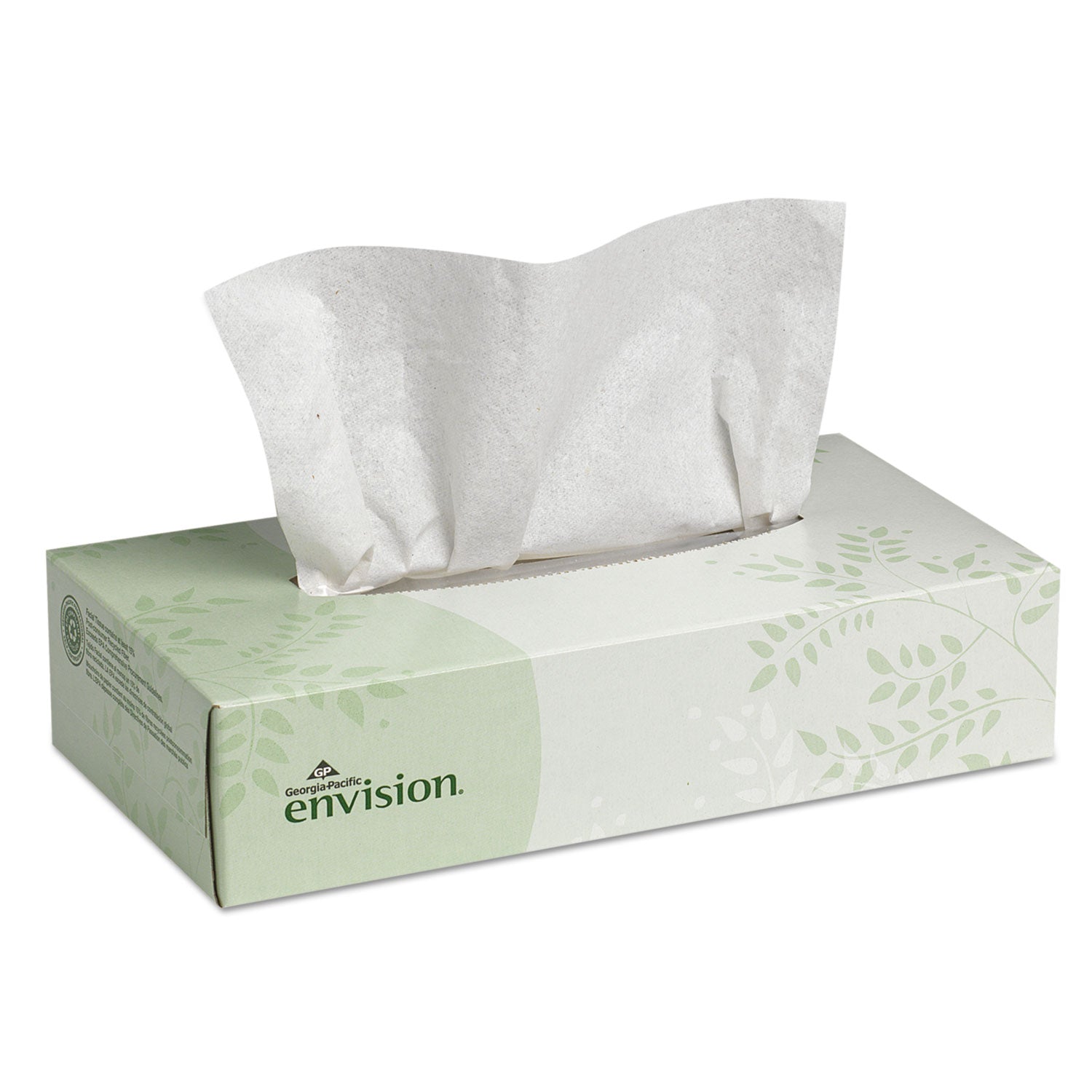 Facial Tissue, 2-Ply, White, 100 Sheets/Box, 30 Boxes/Carton - 