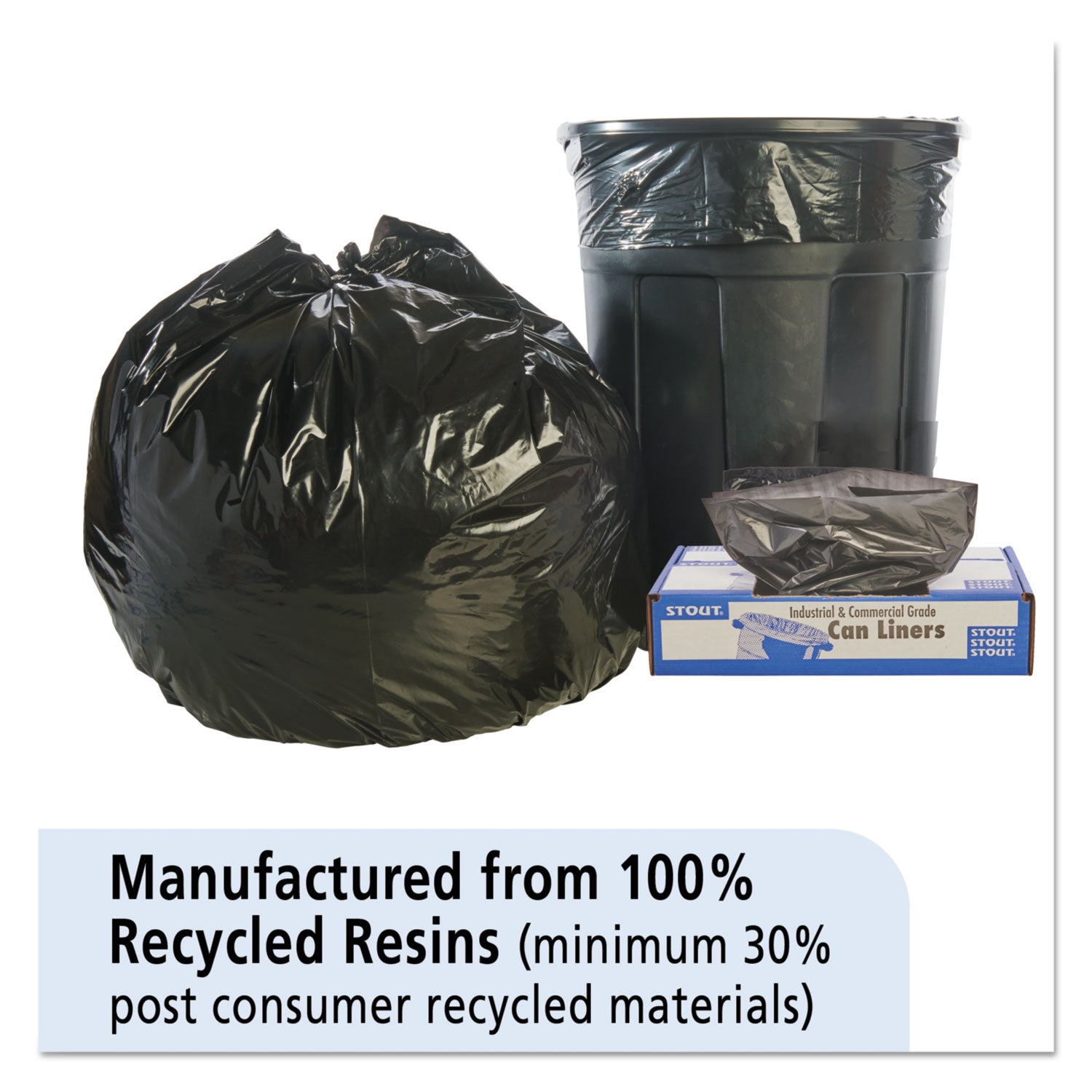 total-recycled-content-plastic-trash-bags-45-gal-15-mil-40-x-48-brown-black-100-carton_stot4048b15 - 2