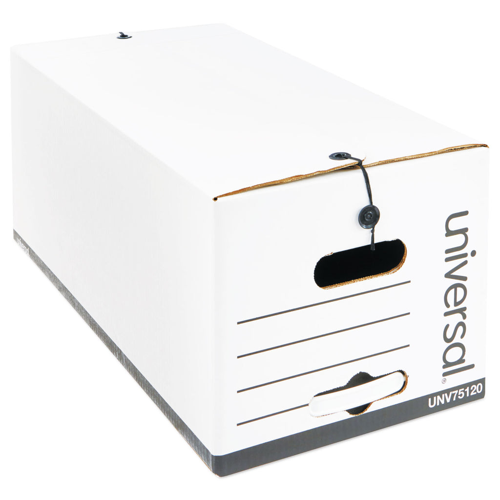 Economical Easy Assembly Storage Files, Letter Files, White, 12/Carton - 