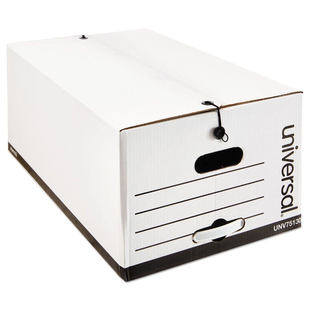 Economical Easy Assembly Storage Files, Legal Files, White, 12/Carton - 