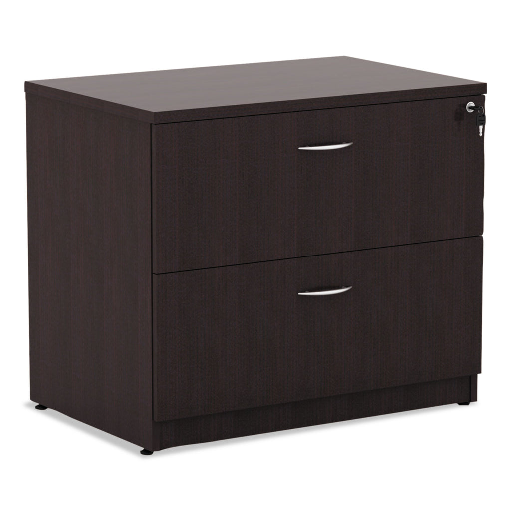 Alera Valencia Series Lateral File, 2 Legal/Letter-Size File Drawers, Espresso, 34" x 22.75" x 29.5