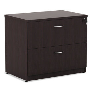 Alera Valencia Series Lateral File, 2 Legal/Letter-Size File Drawers, Espresso, 34" x 22.75" x 29.5