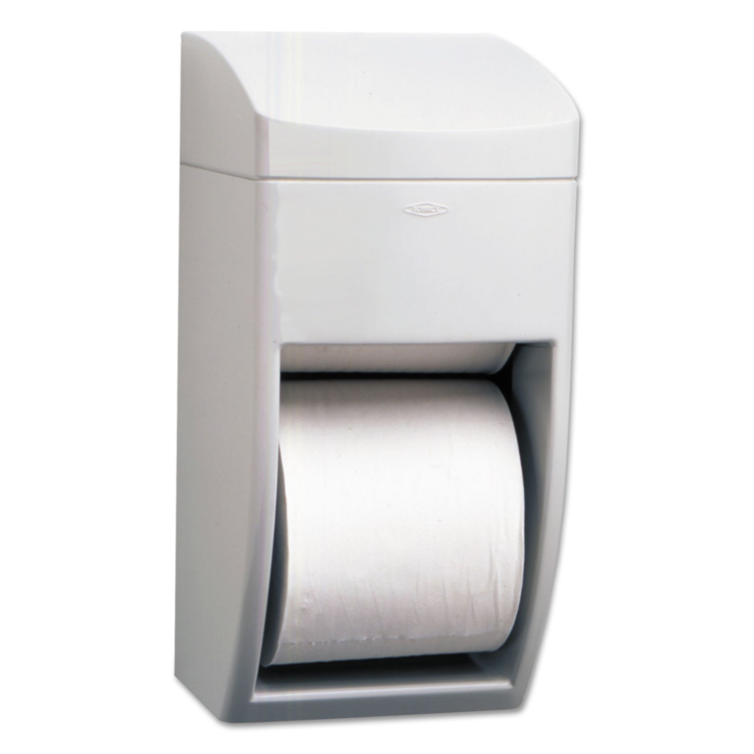 Matrix Series Two-Roll Tissue Dispenser, 6.25 x 6.88 x 13.5, Gray - 