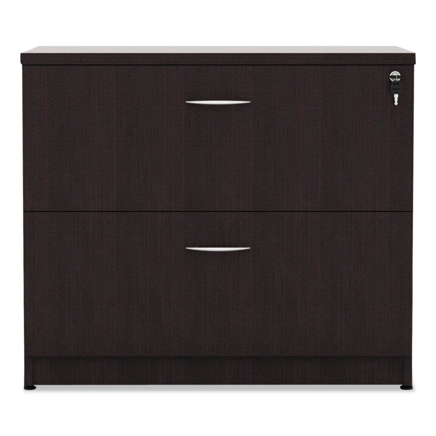 Alera Valencia Series Lateral File, 2 Legal/Letter-Size File Drawers, Espresso, 34" x 22.75" x 29.5