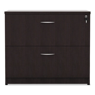 Alera Valencia Series Lateral File, 2 Legal/Letter-Size File Drawers, Espresso, 34" x 22.75" x 29.5