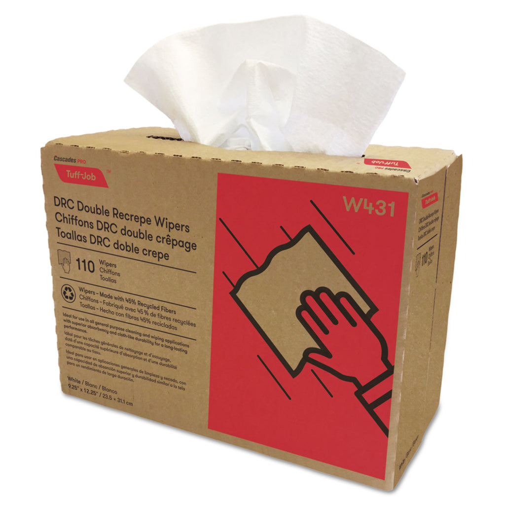 tuff-job-double-recrepe-wipers-925-x-125-white-110-box-12-boxes-carton_csdw431 - 1