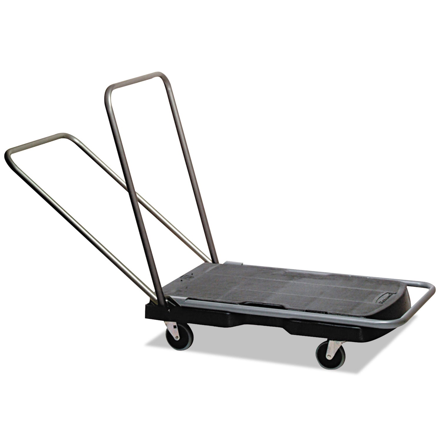 Utility-Duty Home/Office Cart, 250 lb Capacity, 20.5 x 32.5, Platform, Black - 