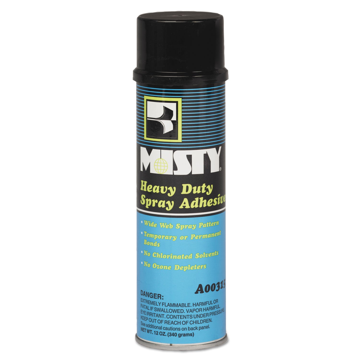 Heavy-Duty Adhesive Spray, 12 oz, Dries Clear, 12/Carton - 2