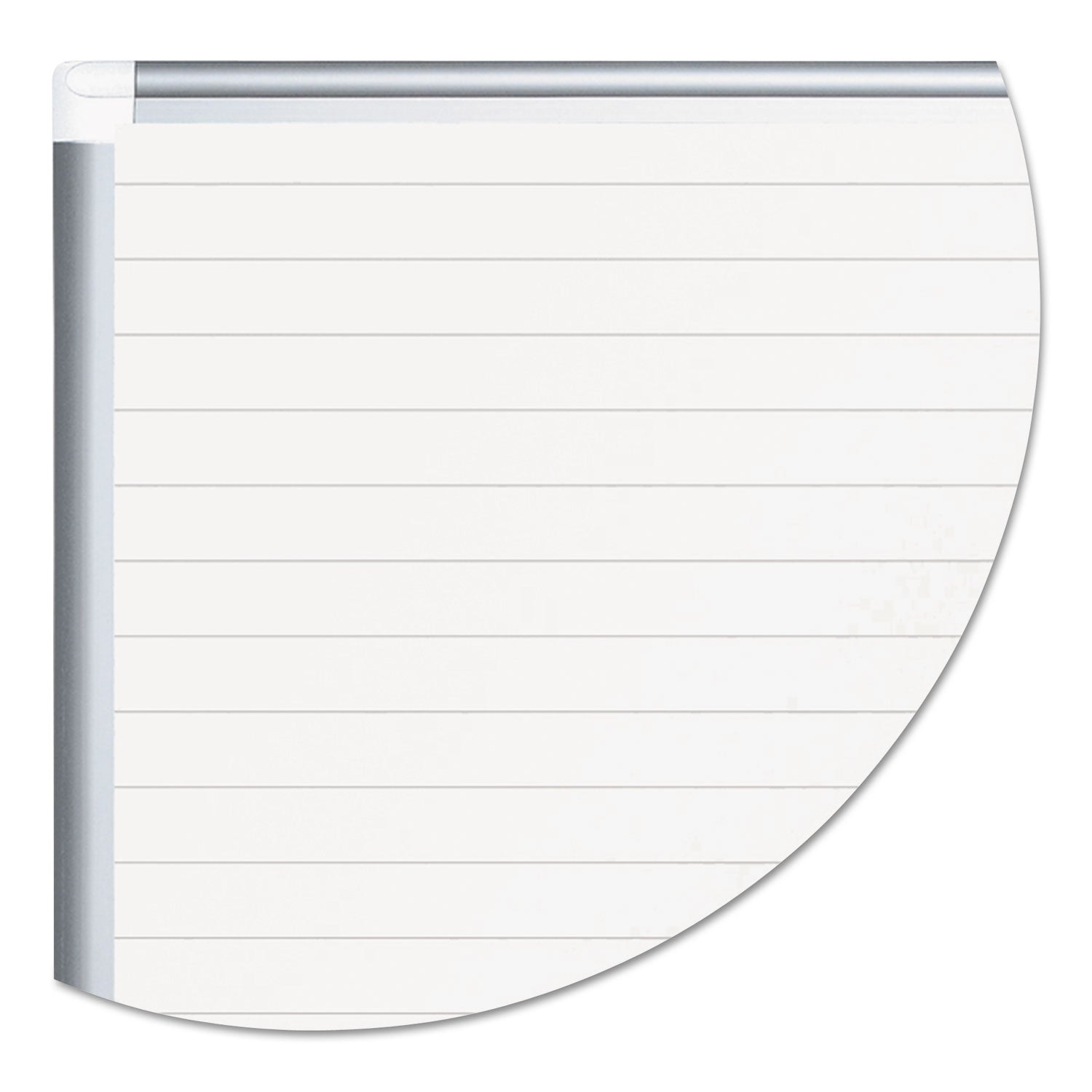 Ruled Magnetic Steel Dry Erase Planning Board, 72 x 48, White Surface, Silver Aluminum Frame - 