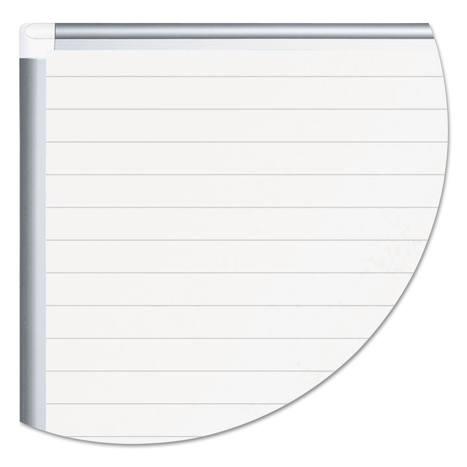 Ruled Magnetic Steel Dry Erase Planning Board, 72 x 48, White Surface, Silver Aluminum Frame - 