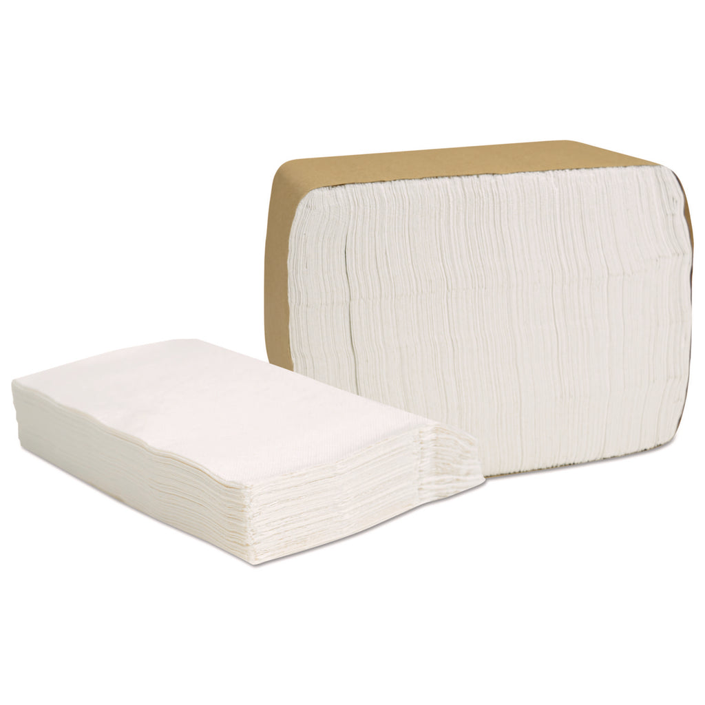 Select Full Fold II Napkins, 1-Ply, 12 x 12, White, 375/Pack, 24/Carton