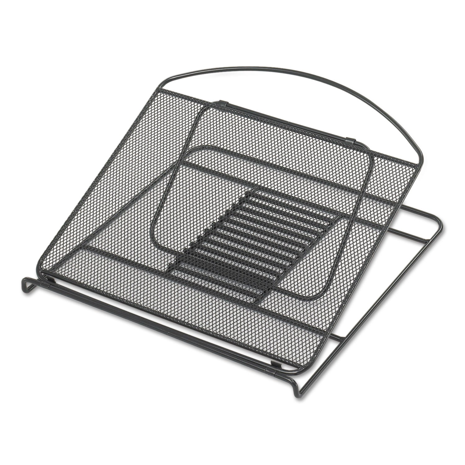 Onyx Mesh Laptop Stand, 12.25" x 12.25" x 2", Black - 