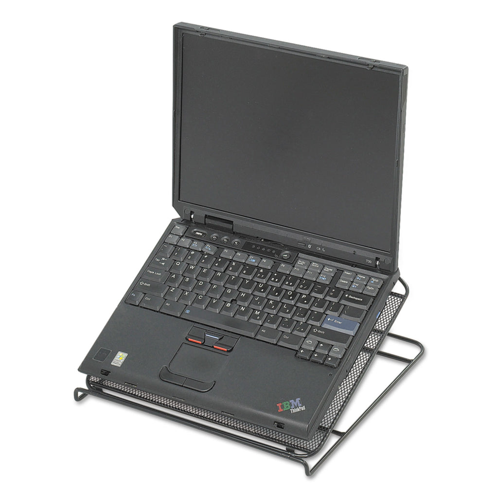 Onyx Mesh Laptop Stand, 12.25" x 12.25" x 2", Black - 